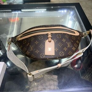 Louis Vuitton Brown and Tan Crossbody Bag